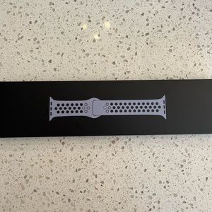 Genuine Apple Watch Nike Sport Band Obsidian Mist Black 42mm 44mm 45mm Used